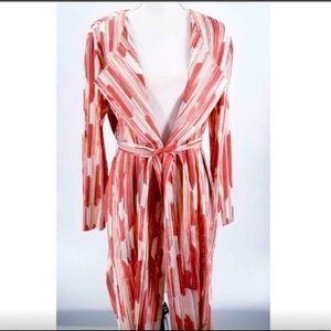 *NWT* Chicos Travelers Pink  Pleated Duster Jacket